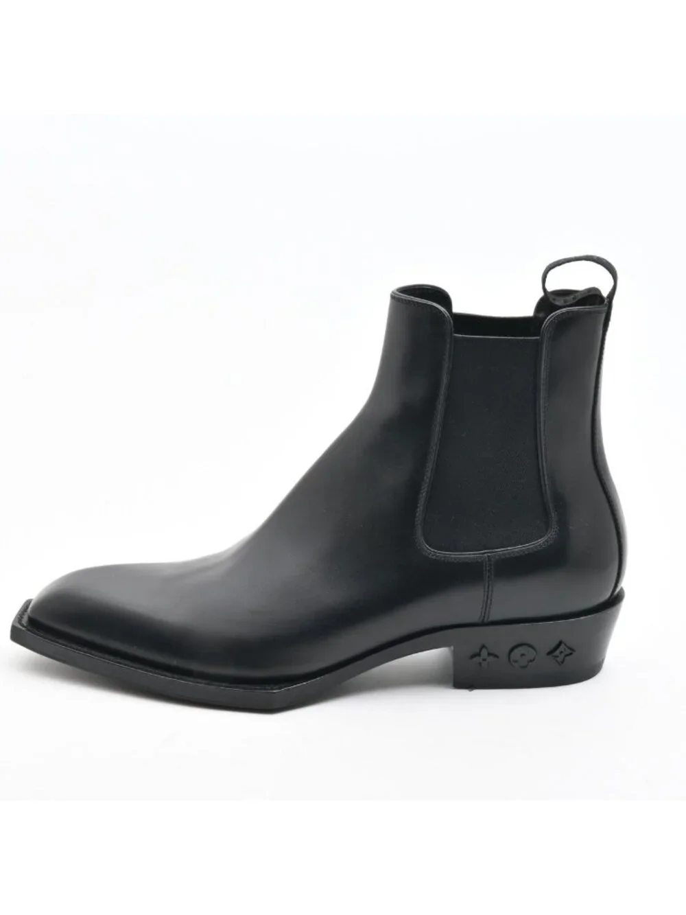 Louis Vuitton Short Boots Black Side Gore 7.5